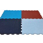 Pavele cauciuc patrate Plane PUZZLE 1 m x 1 m